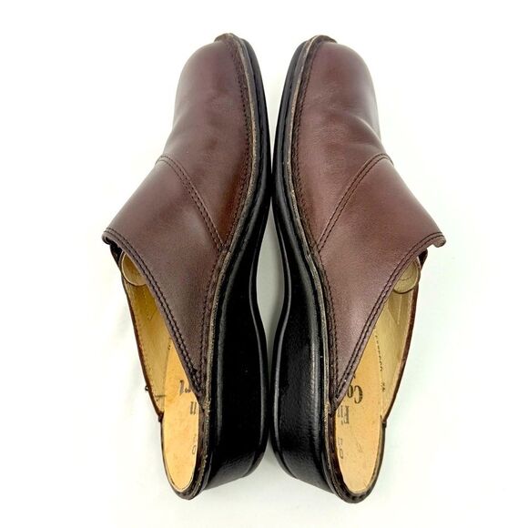 Finn Comfort Germany Brown Leather Closed Toe Comfort Slide Clog - Picture 8 of 16